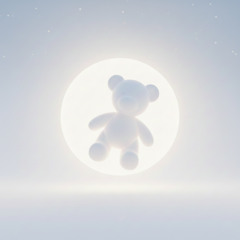 white teddy bear lullaby