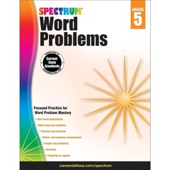 ▶️ PDF ▶️ Spectrum Math Word Problems Grade 5 Workbook, Ages 10 to 11,