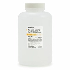 Normal Saline Irrigation Solution McKesson 0.9% Sodium Chloride Sterile, Screw Top
