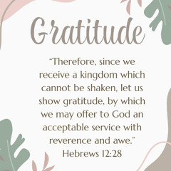 Life-changing gratitude