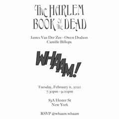 "Harlem Book of the Dead" by James Van Der Zee - Discussion - 2/11/20