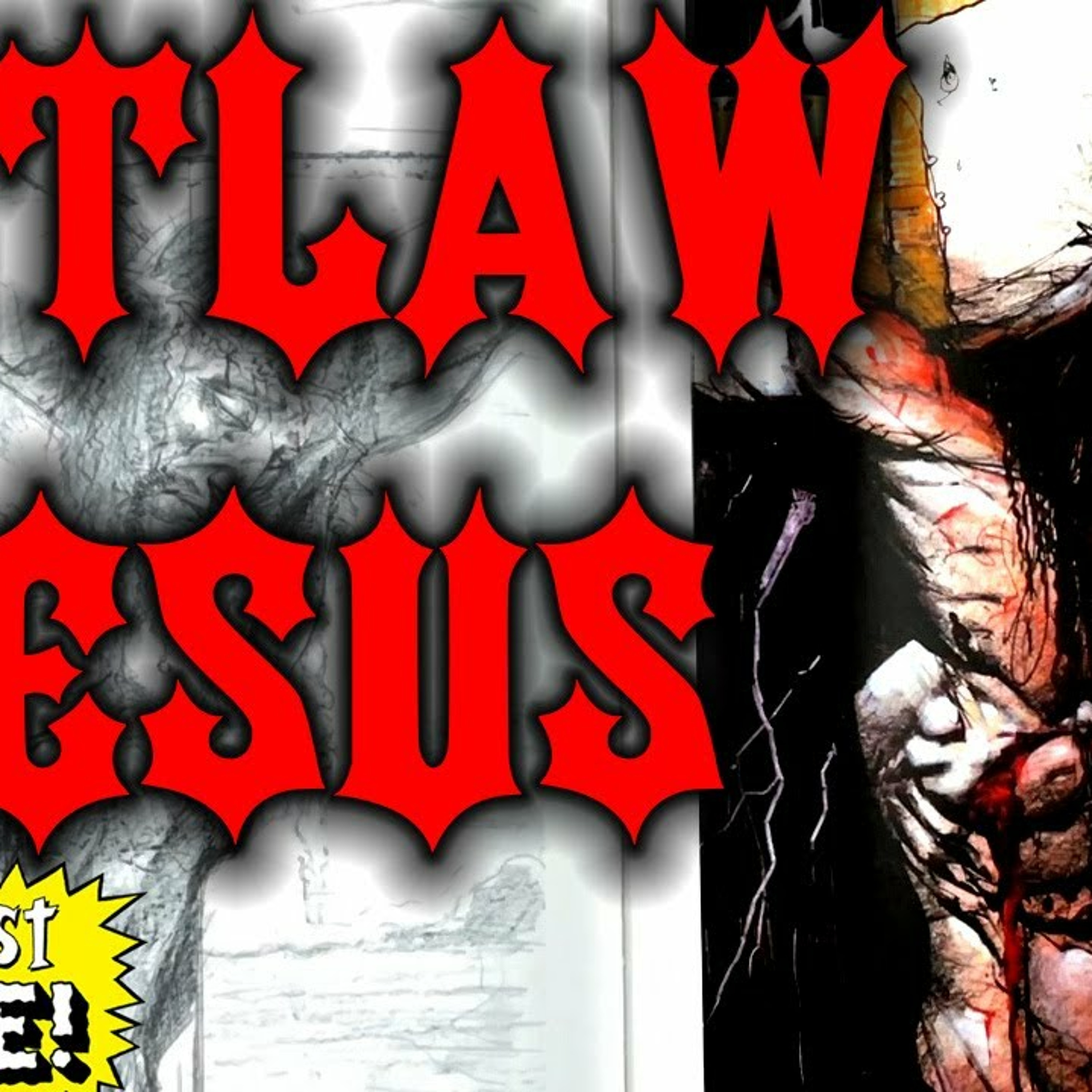 Outlaw JESUS -- the Baddest Bible Art EVER by Simon Bisley episode artwork