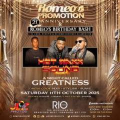 LIVE @ ROMEO 21ST ANNIVERSARY BRADFORD : A NIGHT CALLED GREATNESS