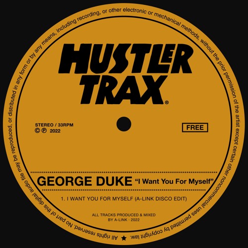 George Duke - I Want You For Myself (A-Link Disco Edit) [Free Download]