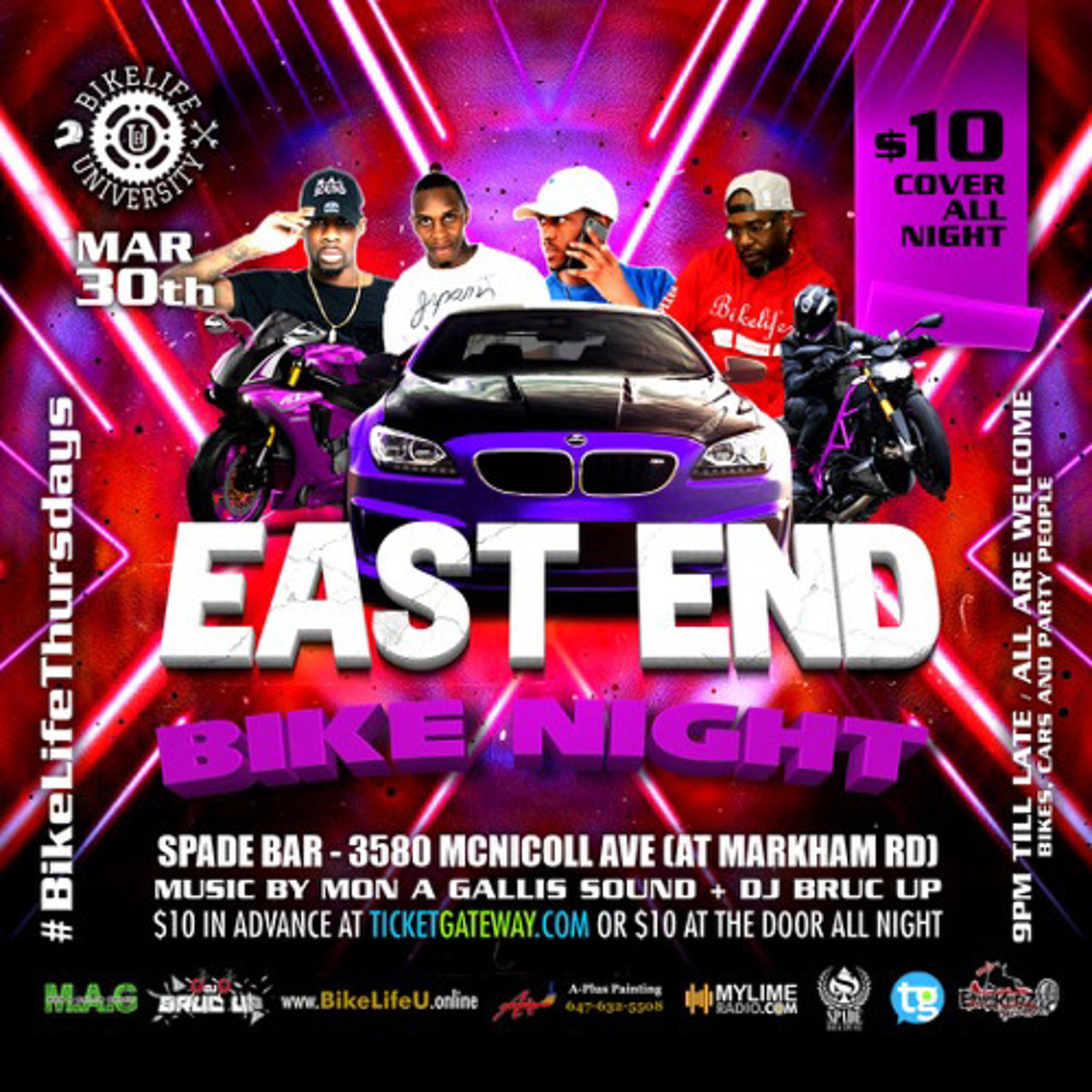 MON A GALLIS LIVE @ EAST END BIKE NIGHT (MAR 30 2023)