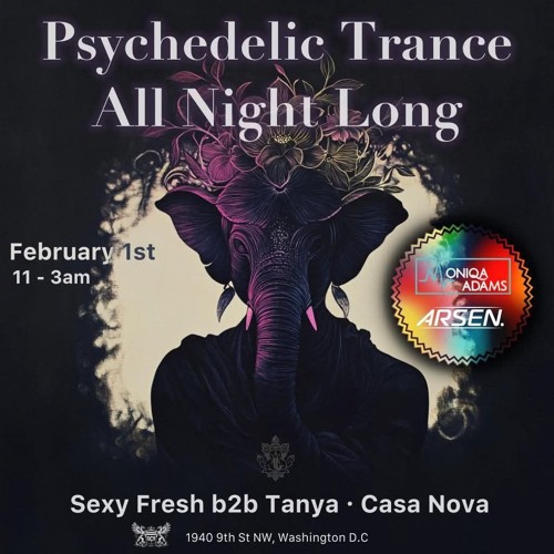 Psychedelic Trance All Night Long @ DC9 Nightclub - Washington DC, USA [02/01/2025]