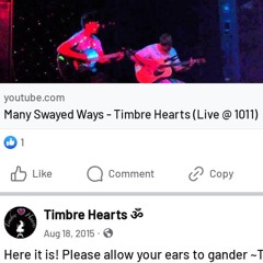 Many Swayed Ways - Timbre Hearts