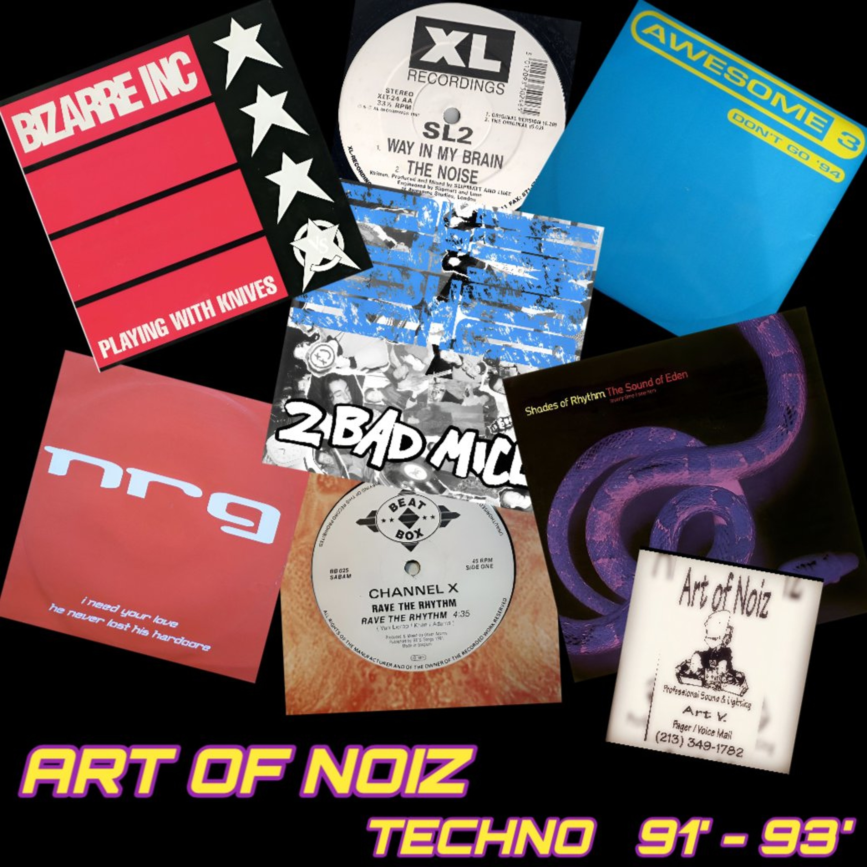 90s Techno Mix 91'-93' episode artwork