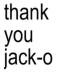 thanks to jack-o