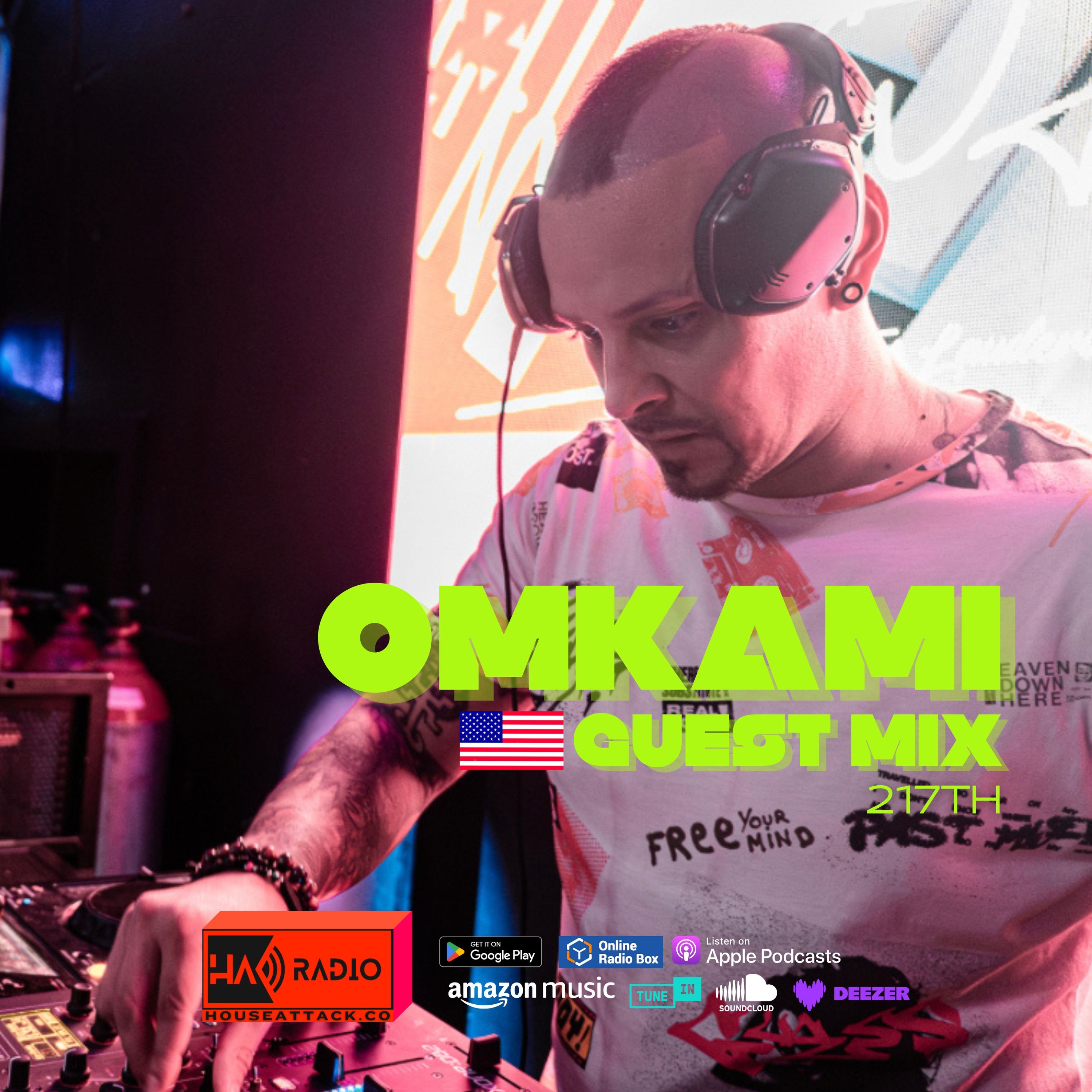 Guest Mix 217th - OMKAMI (USA) episode artwork