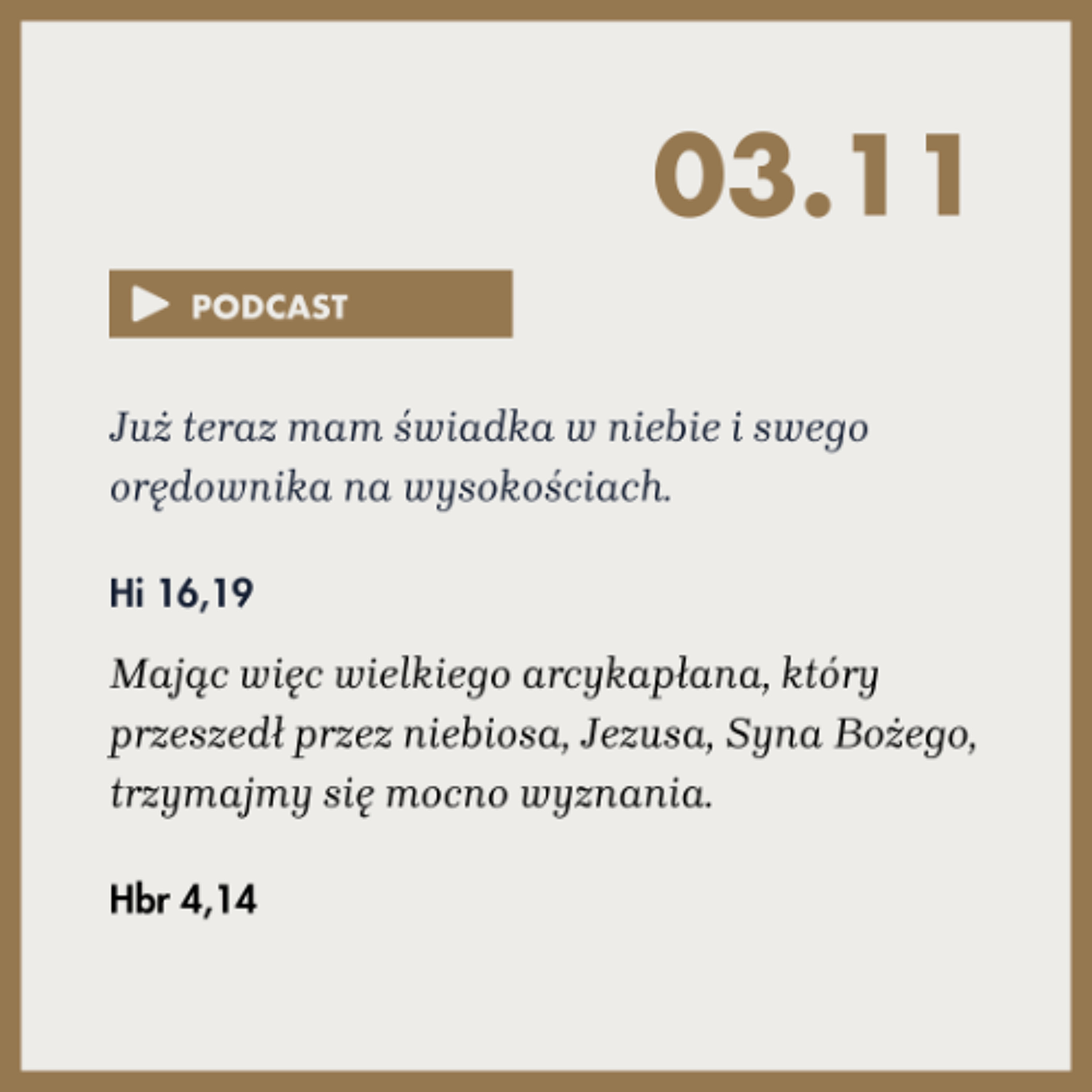 Poranek ze Słowem na 3 listopada 2025 episode artwork