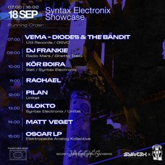 Syntax Electronix Showcase @ Jaggy's 18.09.22