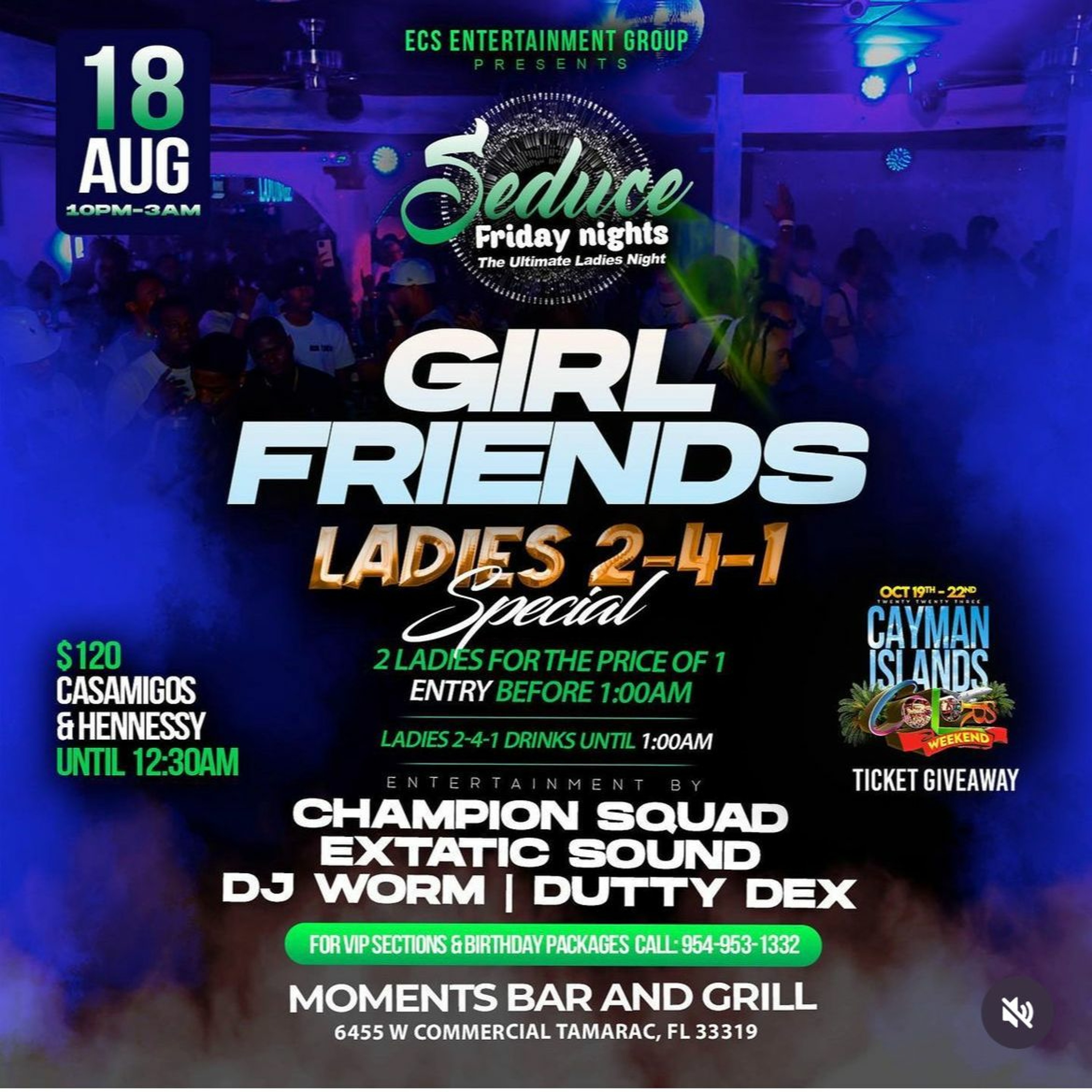 DJ WORM X EXTATIC X CHAMPION SQUAD X DUTTY DEX - SEDUCE FRIDAYS (FULL LIVE AUDIO)