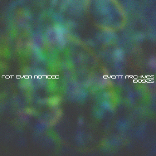 Pins 'N Needles // Event Archives 19.09.25 - NOT EVEN NOTICED