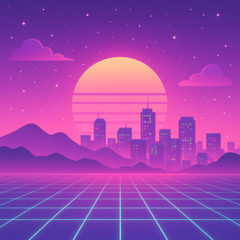 Synthwave disco (soundtrack in Silver Star)
