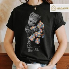Baby Groot Hug Autism Teddy Bear T Shirt