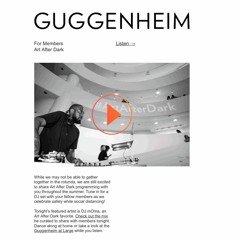 The Guggenheim Museum: Art After Dark Mixes