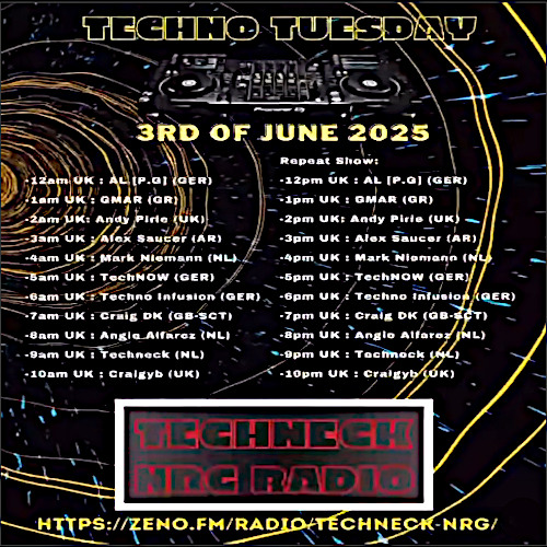 Techno Tuesday - Techneck NRG Radio 03.06.25