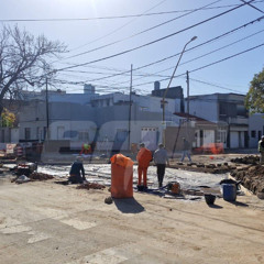 Barrio Candioti Sur celebra: después de tres años de reclamos, se retomaron las obras en Calchines y Alberdi