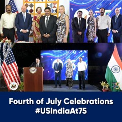 Fourth Of July Celebrations Feat - #USIndiaAt75