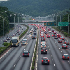 Busy highway