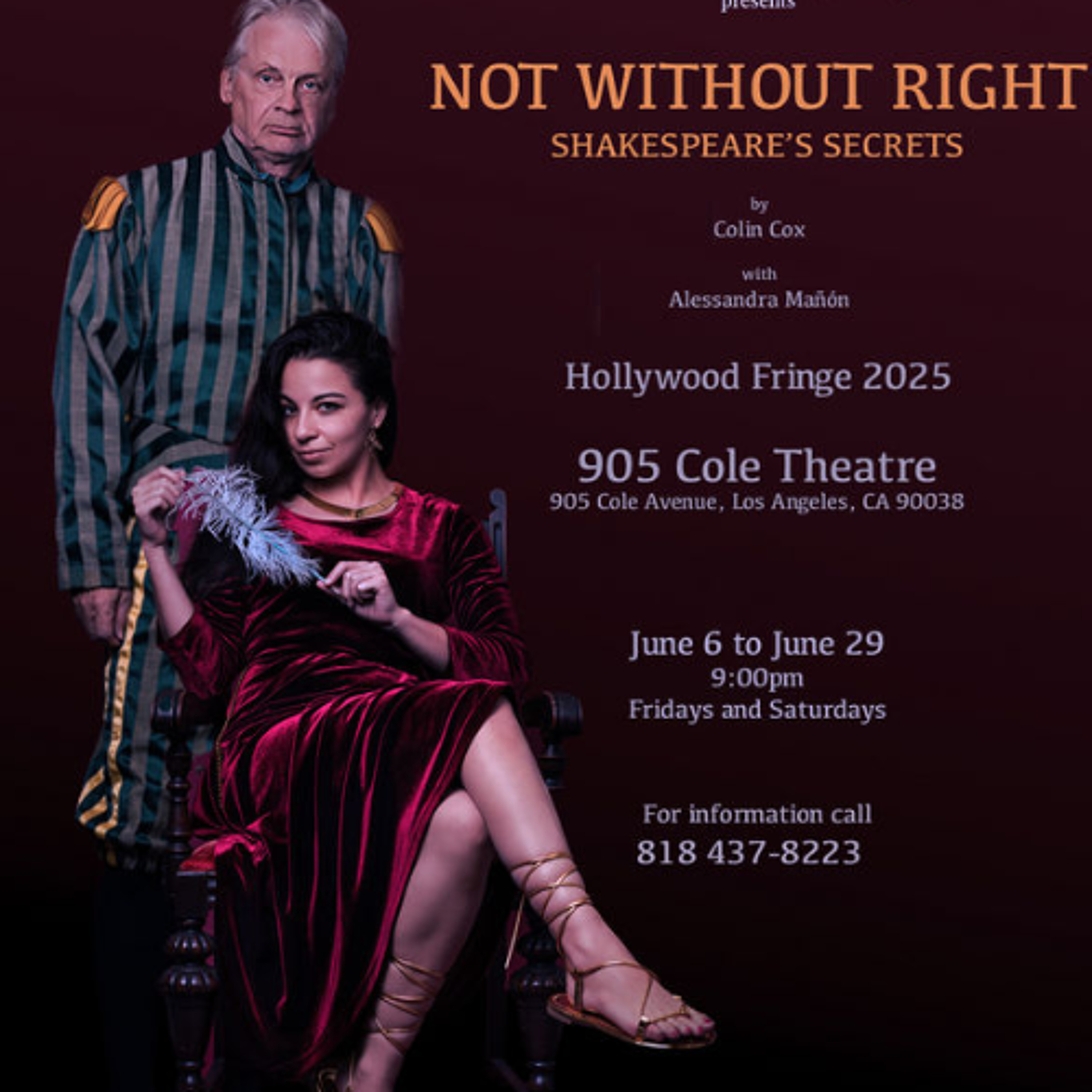 World Premiere: Hollywood Fringe 2025: Not Without Right @ 905 Cole Theatre - Review episode artwork