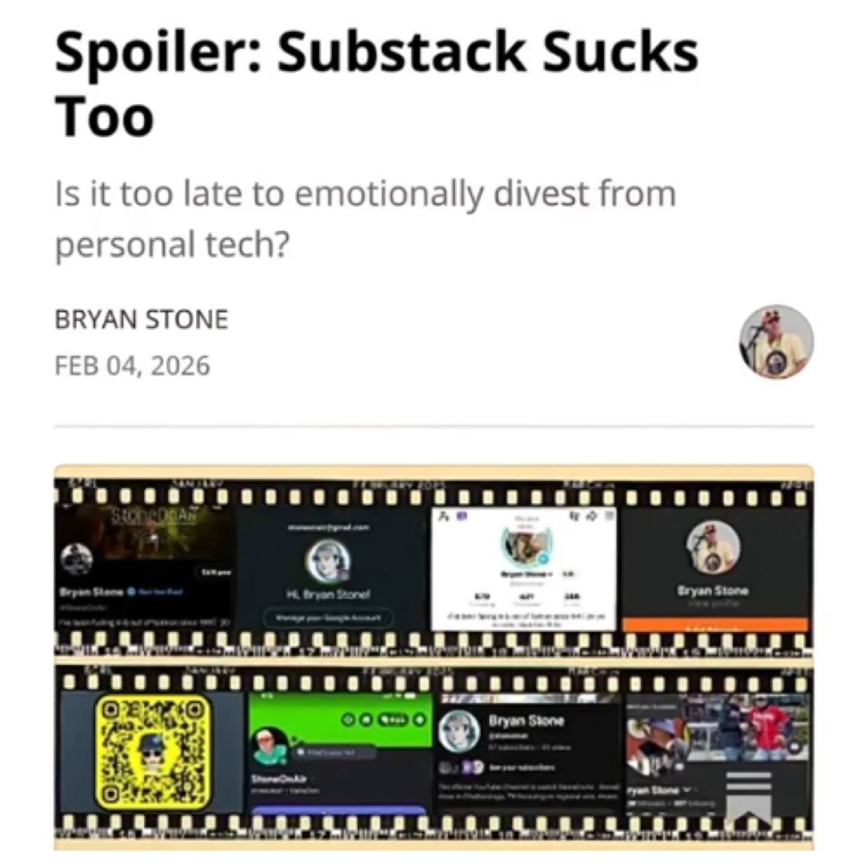 Substack Audio:  Substack Sucks Too episode artwork