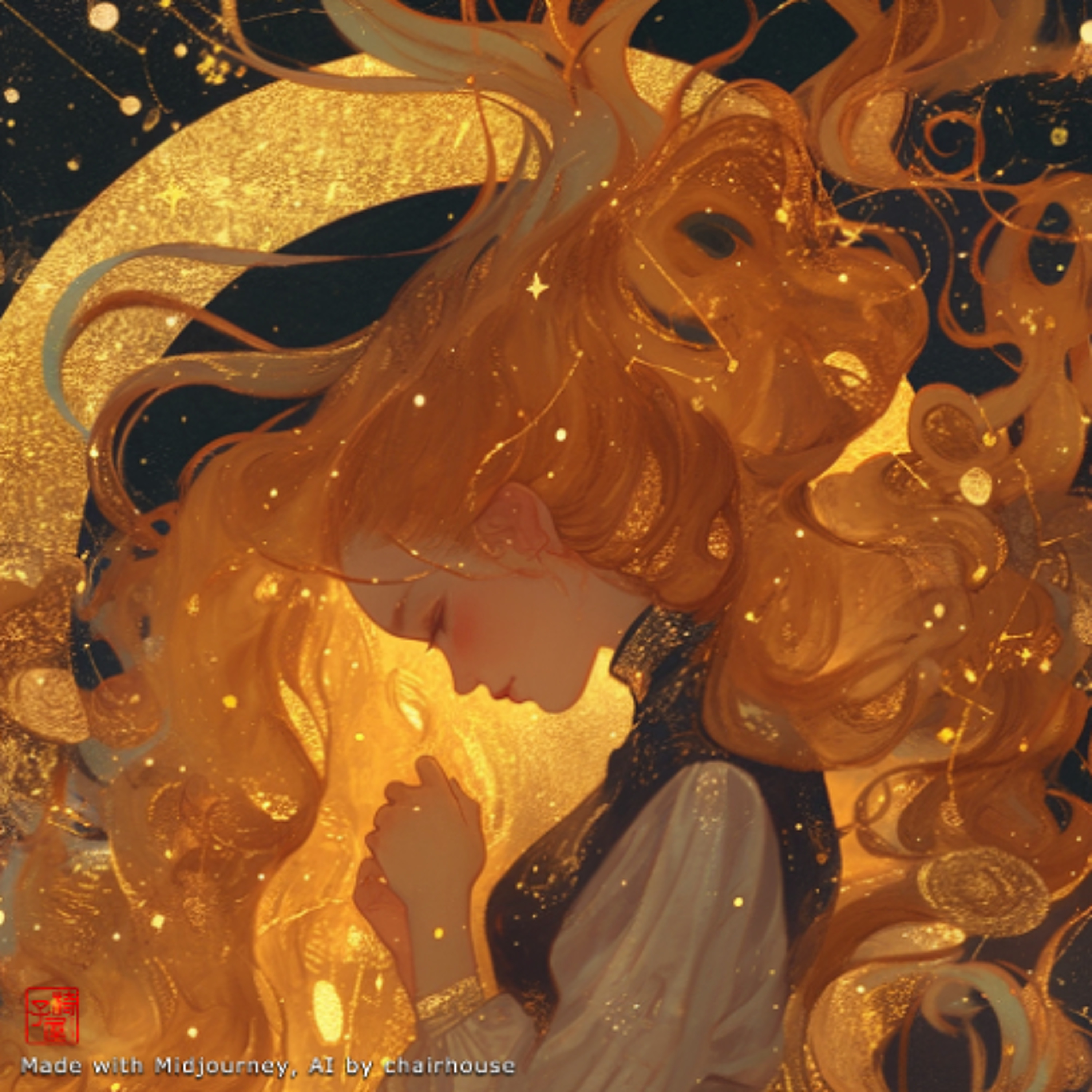 and saw nought lovely but the sky and stars - #4015 (88R51 pc 521left) by chair house 241211