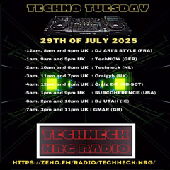 Techno Tuesday - Techneck NRG Radio 29.07.25