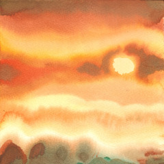 Solen er så gul på himlen
