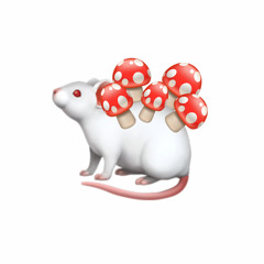 МЫШЬ ГРИБАМИ ОБРОСЛА 🐁🍄