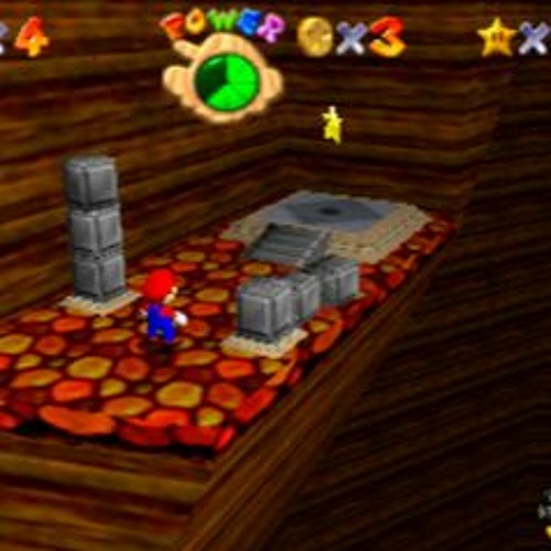 the broken pillar inside the volcano of Lethal Lava Land