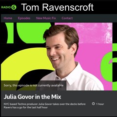 BBC MIX - Julia Govor for Tom Ravenscroft