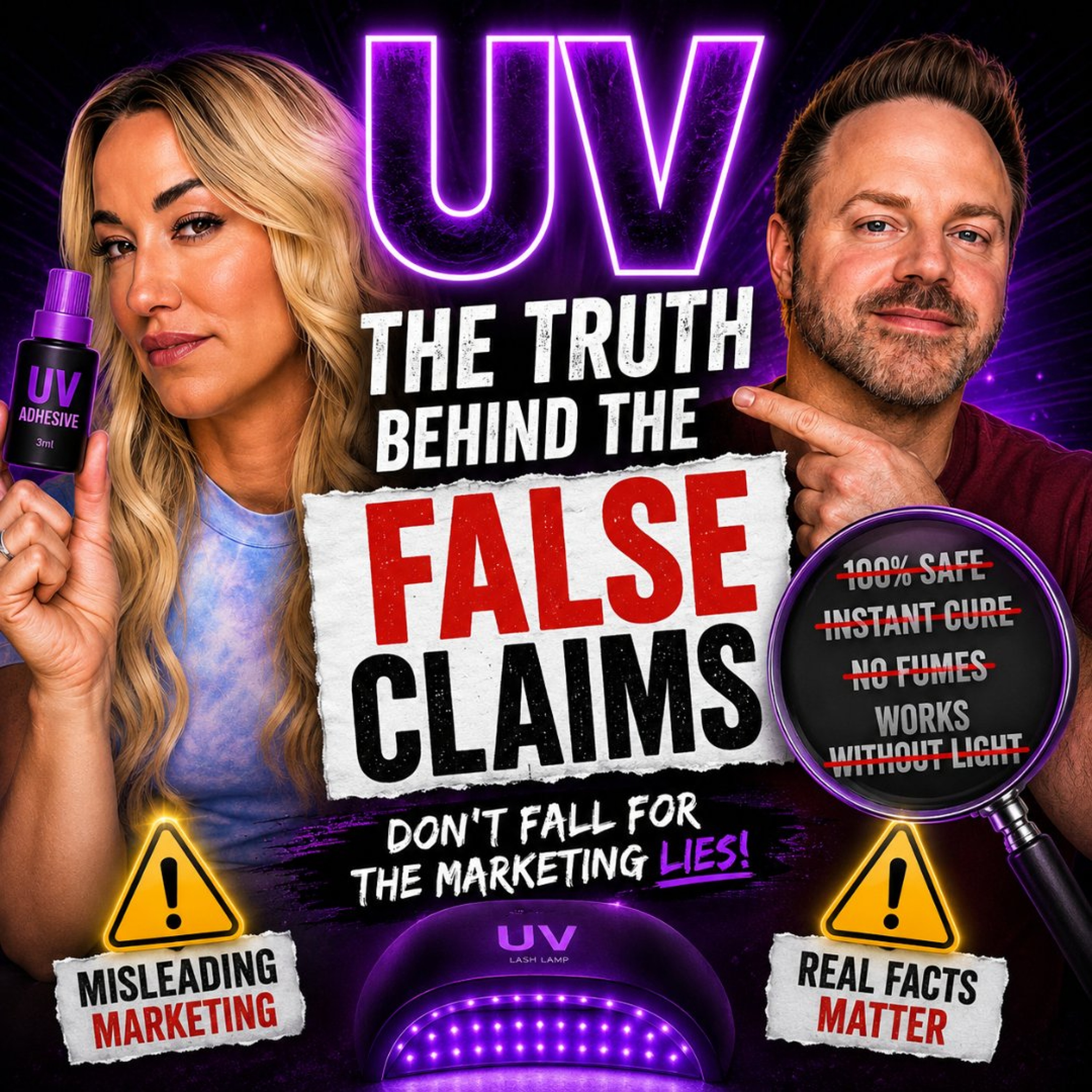 Are UV lash adhesives really as safe and revolutionary as some companies claim? episode artwork