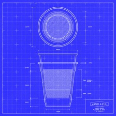 VASO AZUL