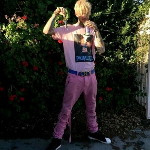 lil peep pink shoes