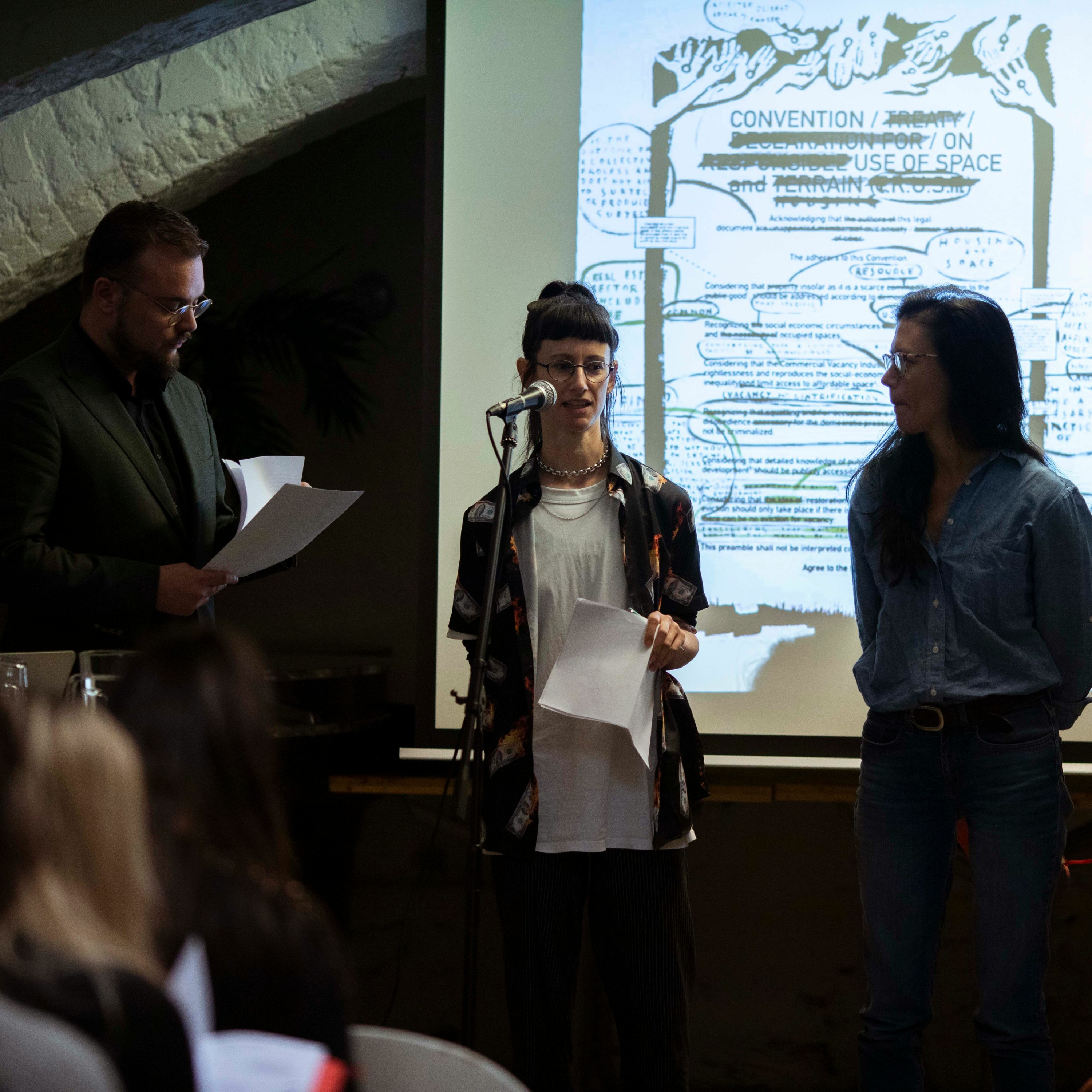 The Editorial Committee on the Climate Justice Code for Our House is on Fire episode artwork