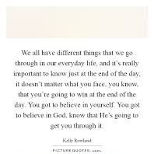 We All Go Through Things