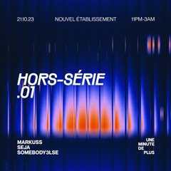 HORS-SÉRIE.01 · Mix recording · somebody3lse