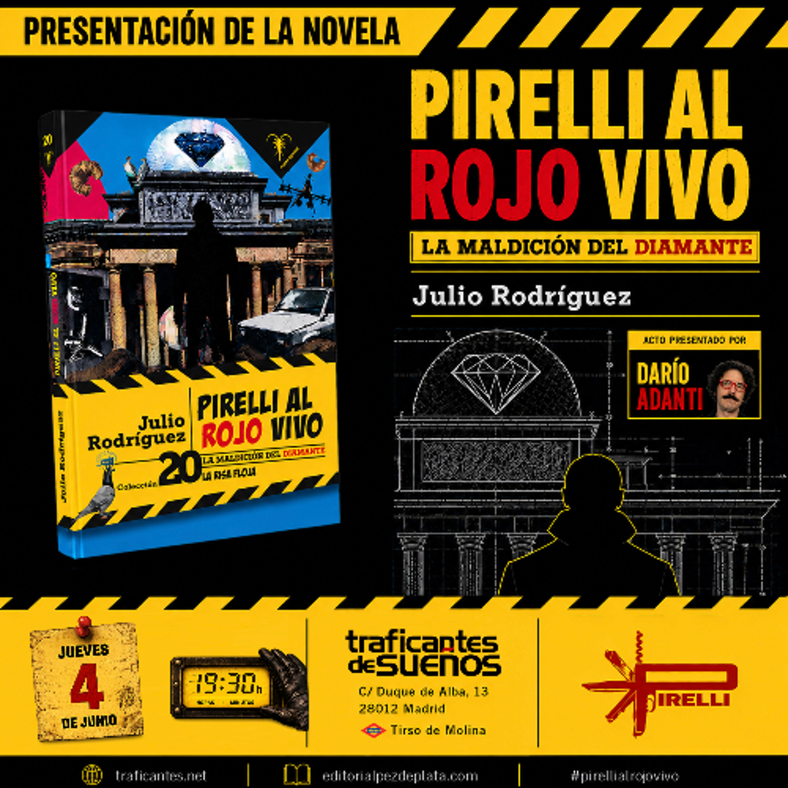Presentación de la novela "Pirelli al rojo vivo. La maldición del diamante" episode artwork