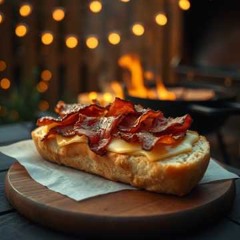 Garlic Bread, Cheese & Bacon Dream