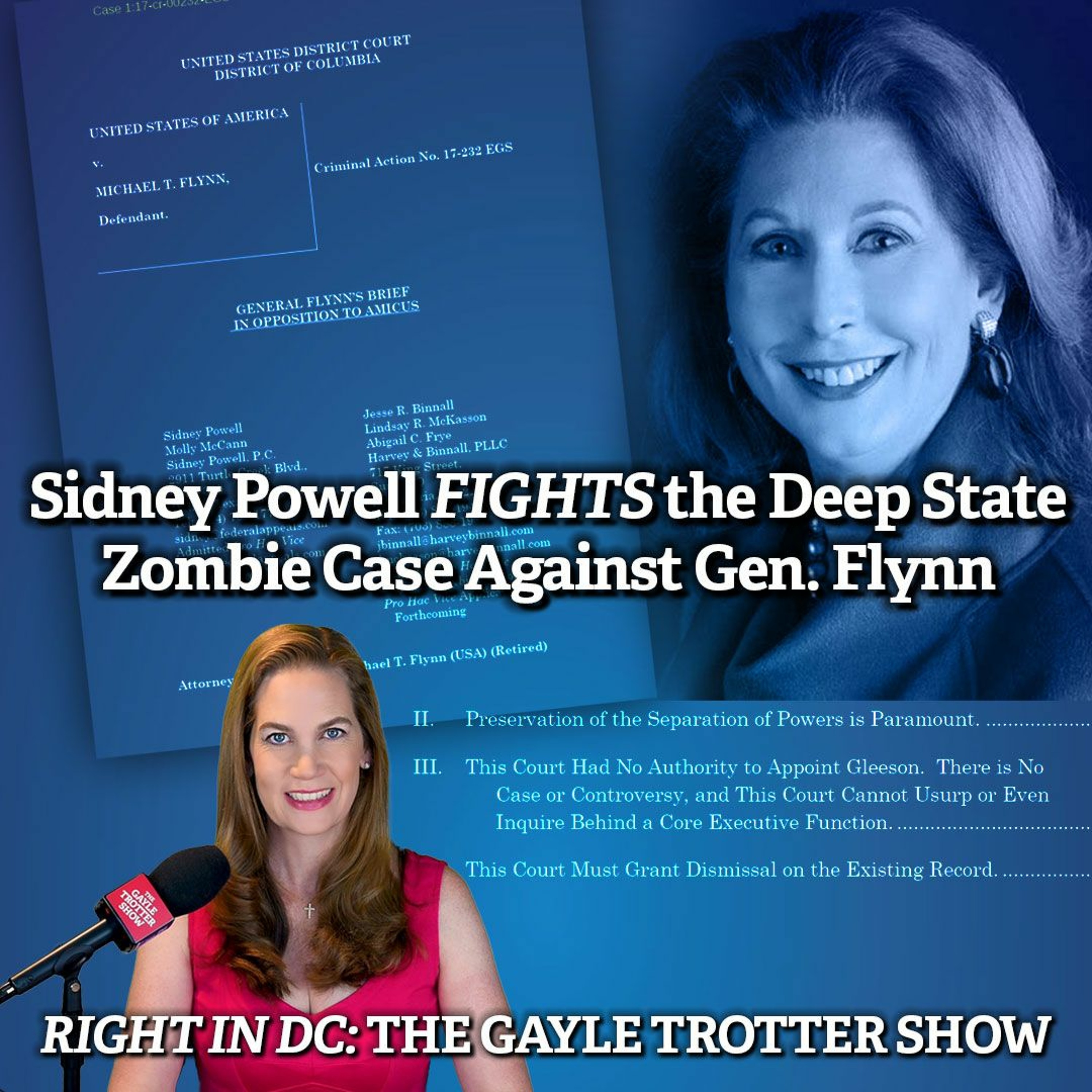 Sidney Powell fights the Deep State Zombie Case Against Gen. Flynn episode artwork