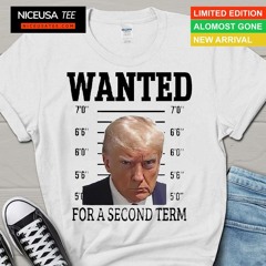 Trump Wanted For Second Term 2024 Shirt