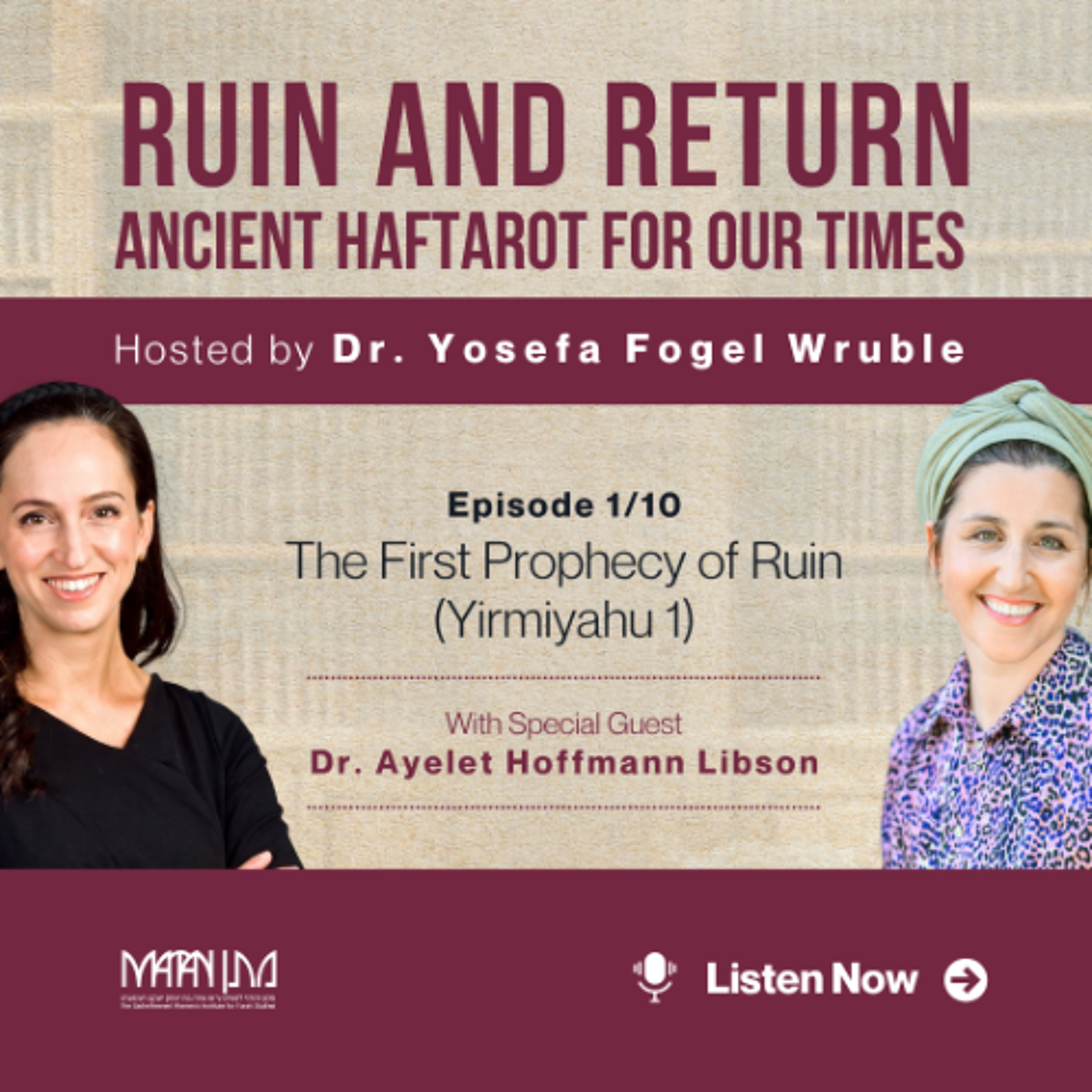 Episode 275 - A Special Haftara Season Begins! The First Prophecy of Ruin (Yirmiyahu 1) episode artwork