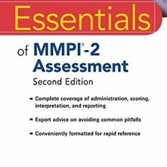 [GET] PDF EBOOK EPUB KINDLE Essentials of MMPI-2 Assessment by  David S. Nichols &  Alan S. Kauf