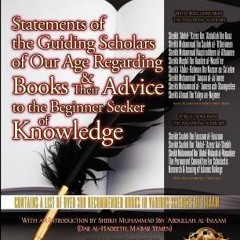 [PDF]/Ebook Statements of the Guiding Scholars of Our Age Regarding Books and Their Advice to the Be