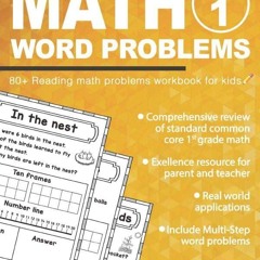⚡ PDF ⚡ Math Word Problems for Grade 1: 80+ Reading math problems work