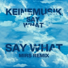 Keinemusik - Say What (MIRS Remix)
