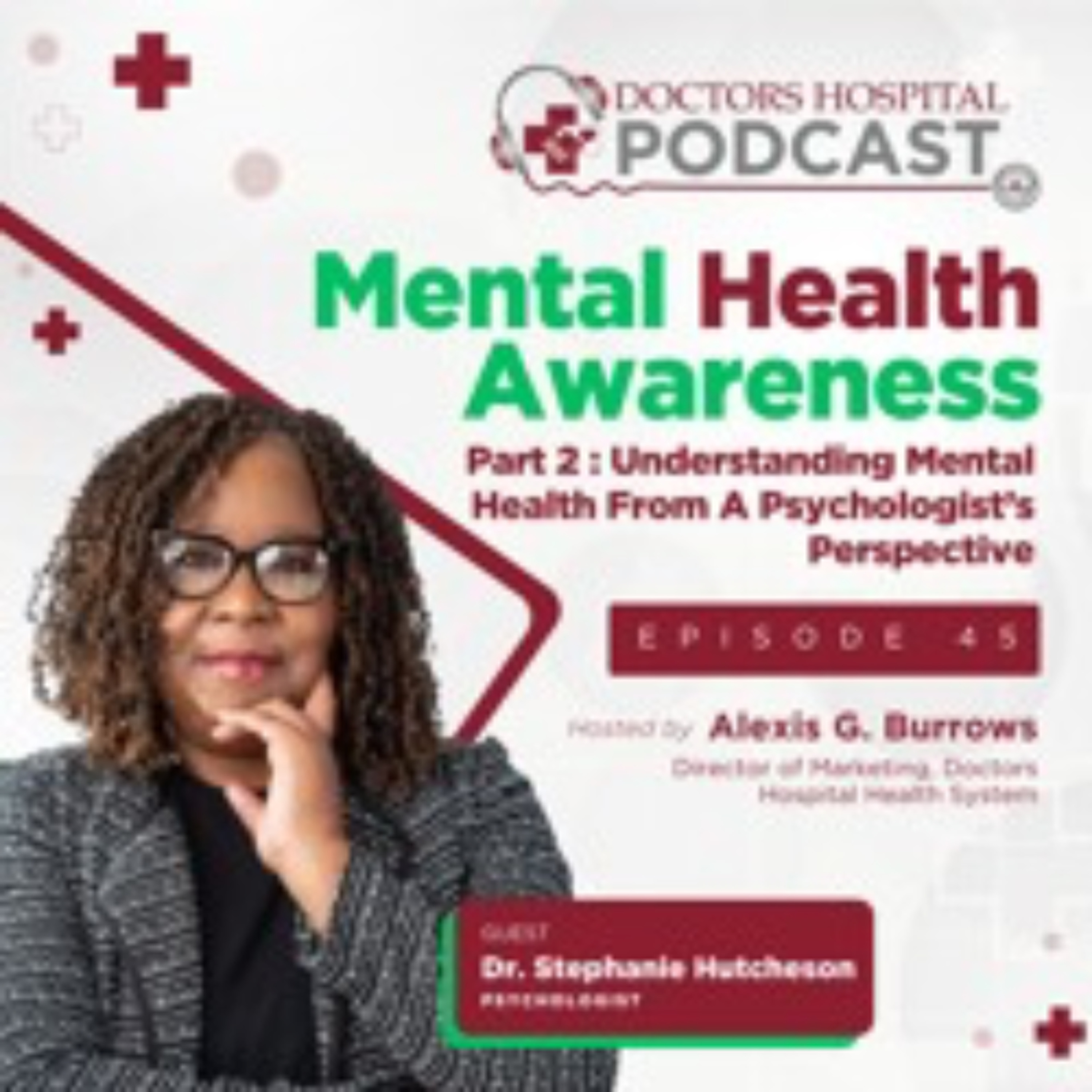 Mental Health Awareness Part 2 with Dr. Stephanie Hutcheson episode artwork