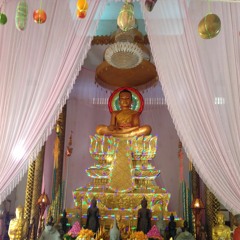 Evening chanting, Wat Champuh K'aek, Cambodia